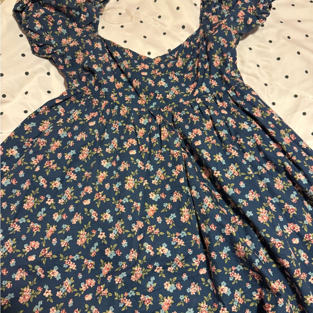 Floral Blue Dress